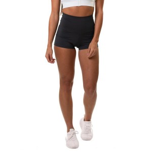 High Quality Four Way Stretch Custom Printing High Waist Yoga Booty Shorts For Women