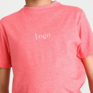 High Quality Lightweight Polyester Plain Short Sleeve Boys Gym T Shirts Custom Printing