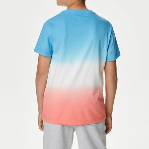 Kids Cotton T Shirts High Quality Tid Dye Boys Blank Tops