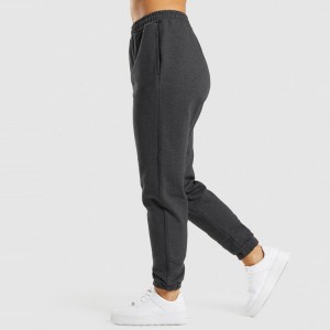 Wholesale Heavy Weight Fleece Cotton Elastic Waist Workout Sweatpants For Women