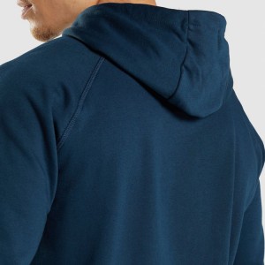 High Quality Fleece Inside Custom Printing Men Slim Fit Plain Hoodies With  Pocket