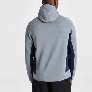 High Quality Wholesale Private Label Windproof Contrast Fleece Full Zipper Winter Outdoor Jacket For Men Sportswear