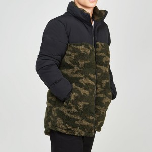 Boys Camo Puffer Jacket Custom Pattern Winter Down Jackets