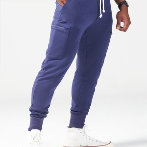 Men Track Pants OEM Cotton Polyester Slim Fit Jogger Sweat Pants