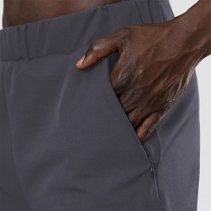 High Quality Nylon Slim Fit Track Pants Custom Men Sports Jogger Pants With Zipper Bottom