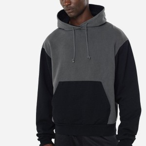 Custom Winter Wear Private Label Color Block Boy’s 100% Cotton Color Block Blank Pullovers Hoodies For Men