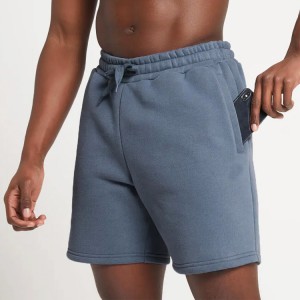 High Quality 60%Cotton 40%Polyester Drawstring Waist Men Workout Sports Sweat Shorts