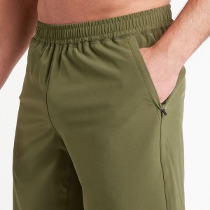 Wholesale Sweat Wicking Elastic Waist Mesh Panel Men Gym Athletic Shorts With Zipper Pocket