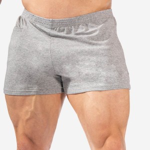 Wholesale Soft 100% Cotton Drawstring Waist Workout Active Sports Shorts For Men