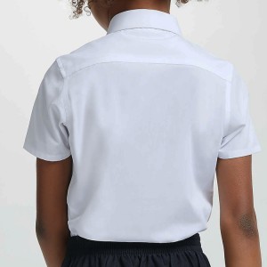 School Shirts Wholesale Custom White Students Uniform Tops