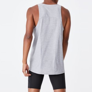 Wholesale Loose Fit Soft Cotton Custom Logo Printing Gym Sports Tank Top For Men