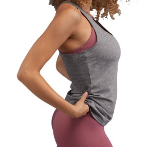 Ladies Fitness Blank Sports Loose Fit Open Back Women Custom Yoga Gym Tank Tops