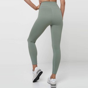 Custom High Waist Polyester Spandex Fitness Workout Yoga Leggings For Women
