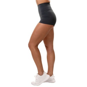 High Quality Four Way Stretch Custom Printing High Waist Yoga Booty Shorts For Women