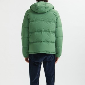 Wholesale Lightweight Custom Logo 100%Nylon Down Coat Puffer Jacket For Men