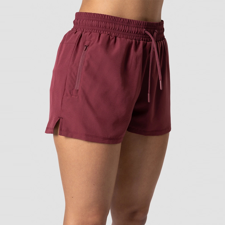 Top Quality Sportswear - Custom Workout Sports Wear 4 Way Stretchy Wholesale Women’s Zipper Pocket 2 in 1 Athletic Gym Shorts – AIKA