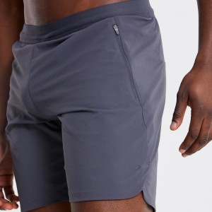Wholesale Drawstring Side Split Custom Sports Men Athletic Shorts With Waist Pocket
