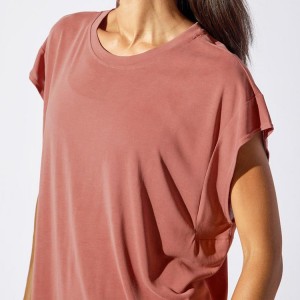 Hot New Products Women T Shirts – High Quality Workout Clothing Customized Logo Women Short Sleeve Blank Oversize Cotton Plain T Shirt – AIKA