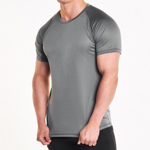 High Quality Quick Dry Essential Breathable Raglan Sleeve Men Muscle Gym T Shirts