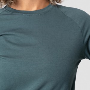 China Factory OEM High Quality Custom Drawstring Bottom Women Plain Crop Top Long Sleeve Gym T Shirts With Thumb Hole