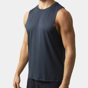 High Quality Cool Dry Cuff Off Arm Hole Custom Sports Fitness Tank Top For Men