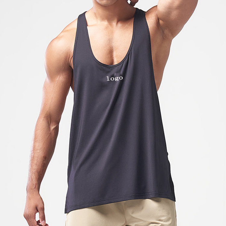 Reasonable price for 92 Polyester 8 Spandex Shirts - OEM Factory Fast Dry Custom Racer Back Stringer Muscle Fit Men Gym Plain Tank Tops – AIKA