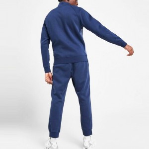 Men Tracksuit Custom Full Zip Up Color Block Sweatsuits