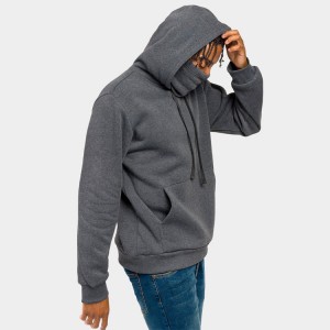 OEM Sportswear Custom Cotton Plain Fitness Turtle Neck Plain Pullover Hoodies Sweatshirts For Men