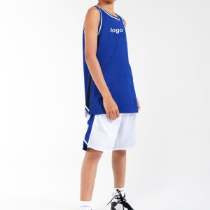 Basketball Tank Top Wholesale Mesh Fabric Polyester Kids Tops