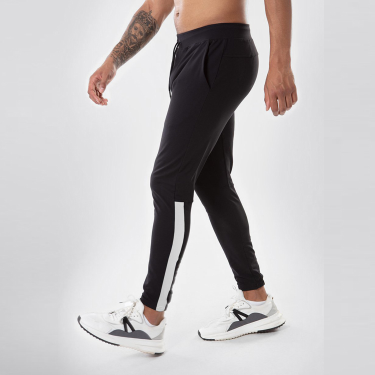 Factory Cheap Hot Men Sportswear Pants - Custom Made Fitness Wear Slim Fit Workout Training Contrast Calf Panel Men Sports Joggers – AIKA