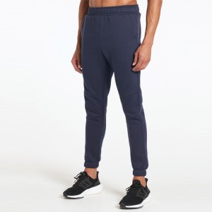 Custom High Quality Elastic Waist Slim Fit Fleece Sports Sweatpants Men Joggers