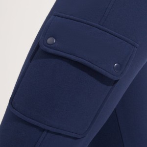 Wholesale Custom Drawstring Waist Cargo Pocket Women Slim Fit Jogger Sweat Pants
