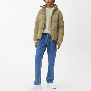 Top Sell OEM Winter Wear Custom Goose Down Coat Puffer Jacket  For Men