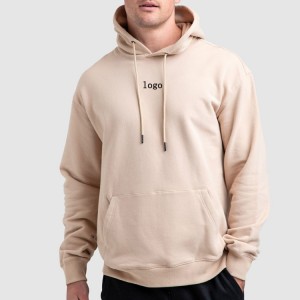 Wholesale Heavy Weight Cotton Polyester Workout Pullover Custom Men Plain Fitness Hoodies With Pocket
