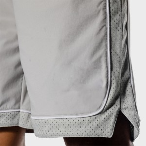 High Quality Breathable Mesh Fabric Drawstring Waist Blank Gym Basketball Shorts For Men