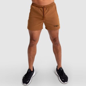 Four Way Stretch Quick Dry Polyester Elastic Waist Sports Athletic Shorts For Men
