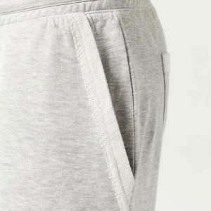 Wholesale French Terry Cotton Raw Edge Custom Men Fitness Workout Sweat Shorts