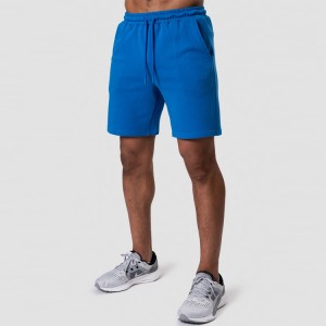 OEM Soft Cotton Fabric Wholesale Training Workout Men Drawstring Waist Gym Sports Sweat Shorts
