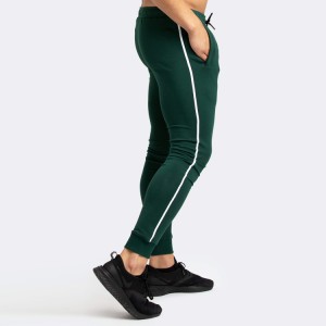 Wholesale Side Strip Custom Drawstring Waist Men Workout Pants Slim Fit Gym Joggers