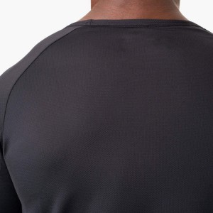 Breathable Mesh Fabric Customized Quick Dry Muscle Slim Fit Plain Gym T Shirts For Men