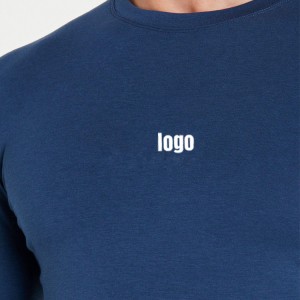 Factory Price OEM Lightweight Sportswear Custom Logo Compression Long Sleeve Plain Gym T Shirts For Men