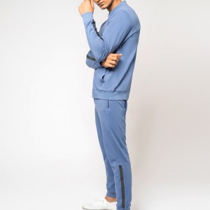 High Quality Wholesale Quick Dry Polyester Men Blank Slim Fit Tracksuits Custom Logo
