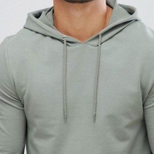 Cheap Price Soft Cotton Bottom Side Zipper Plain Pullovers Workout Blank Hoodies For Men
