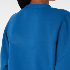 Custom Logo Plain 100%Cotton Crewneck Blank Unisex Pullover Sweatshirts For Women & Men