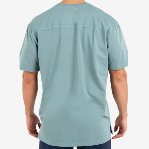 100% Cotton Plain Crew Neck Blank Oversize T Shirt Custom Logo Printing For Men