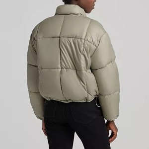 Wholesale Lighweight 100%Polyester Down Coat Goose Puffer Jacket For Women
