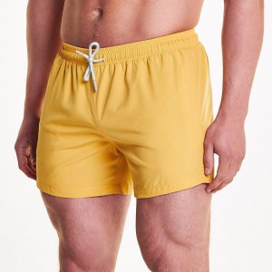 Breathable Lightweight Polyester Drawstring Waist Custom Men Workout Gym Shorts