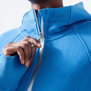High Quality Custom Full Zip Slim Fit Cotton Gym Sports Women Hoodies With Thumb Hole