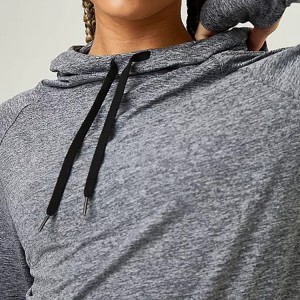 Quick Dry Lightweight Custom Logo Printing Women Long Sleeve Hoody Gym Plain T Shirts