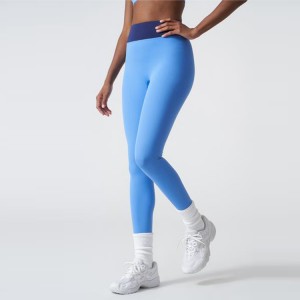 Wholesale Four Way Stretch Workout No Front Seam Custom High Waist Yoga Fitness Leggings